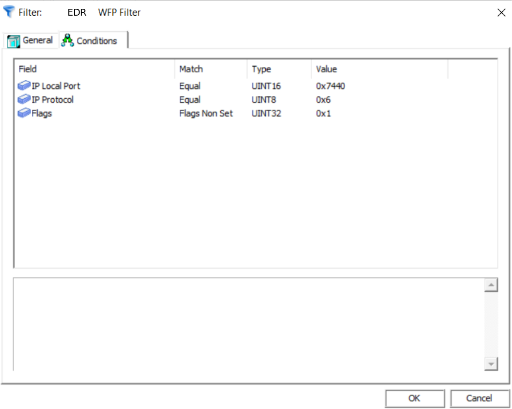 WFP Filter Condition